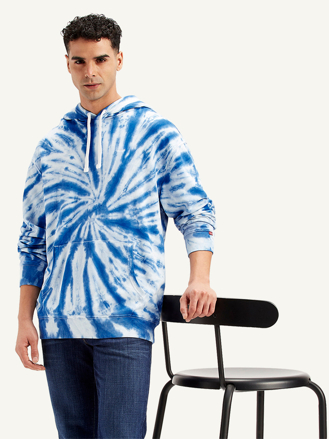 Hooded Sweatshirt Mens Tie Dye Zip Up Hoodie Unisex Hoodie