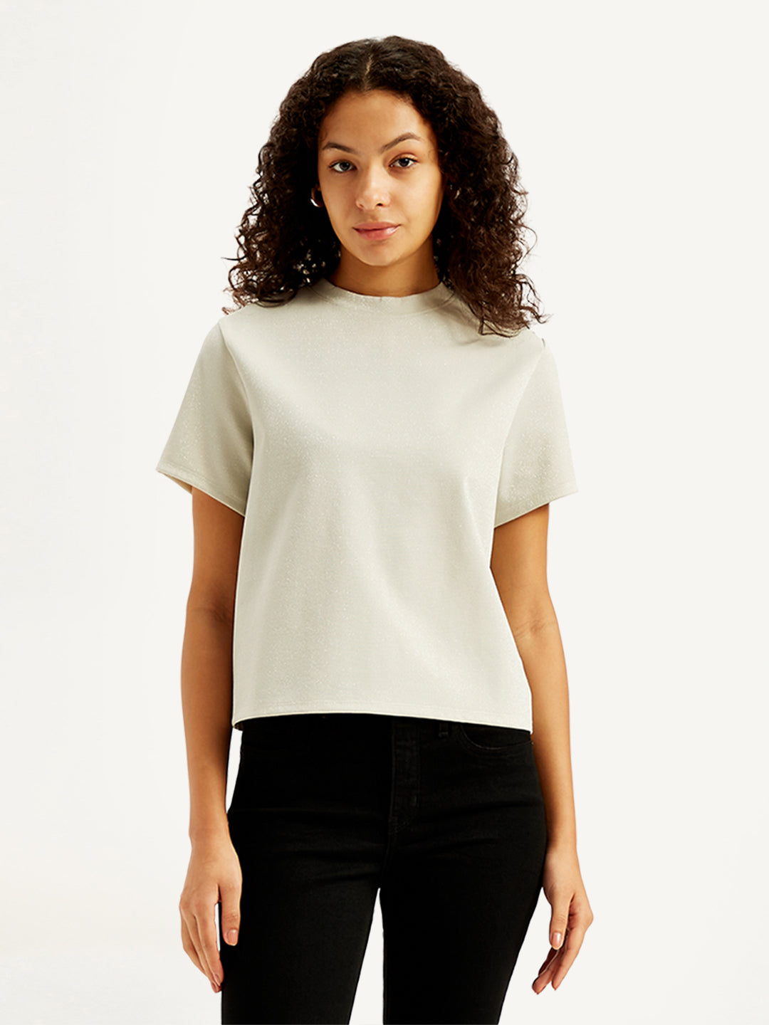 Women's Solid Regular Fit T-Shirt
