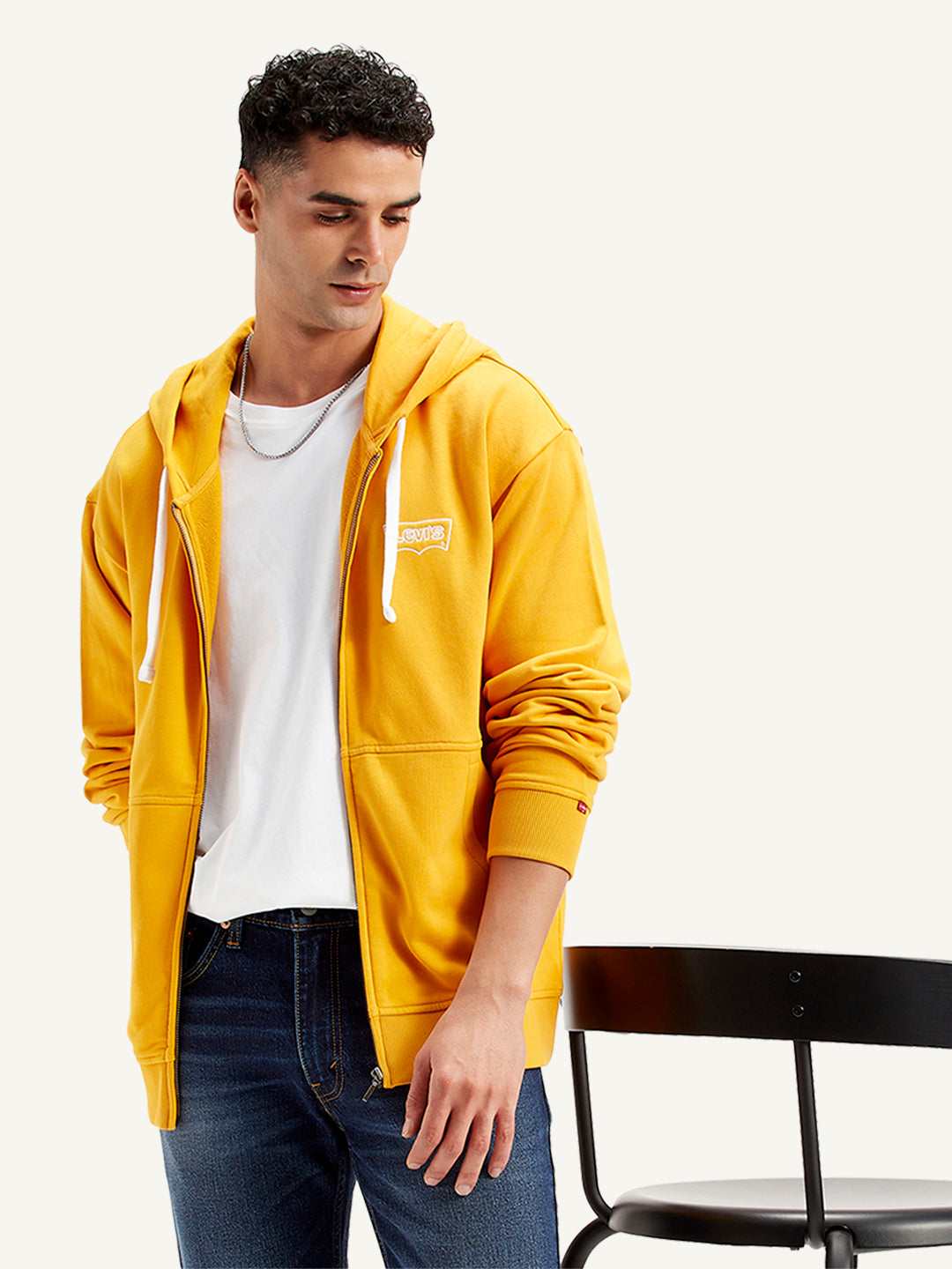 Men's Solid Mustard Hooded Sweatshirt – Levis India Store