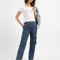 Women's Mid Rise Ribcage Straight Cargo Jeans