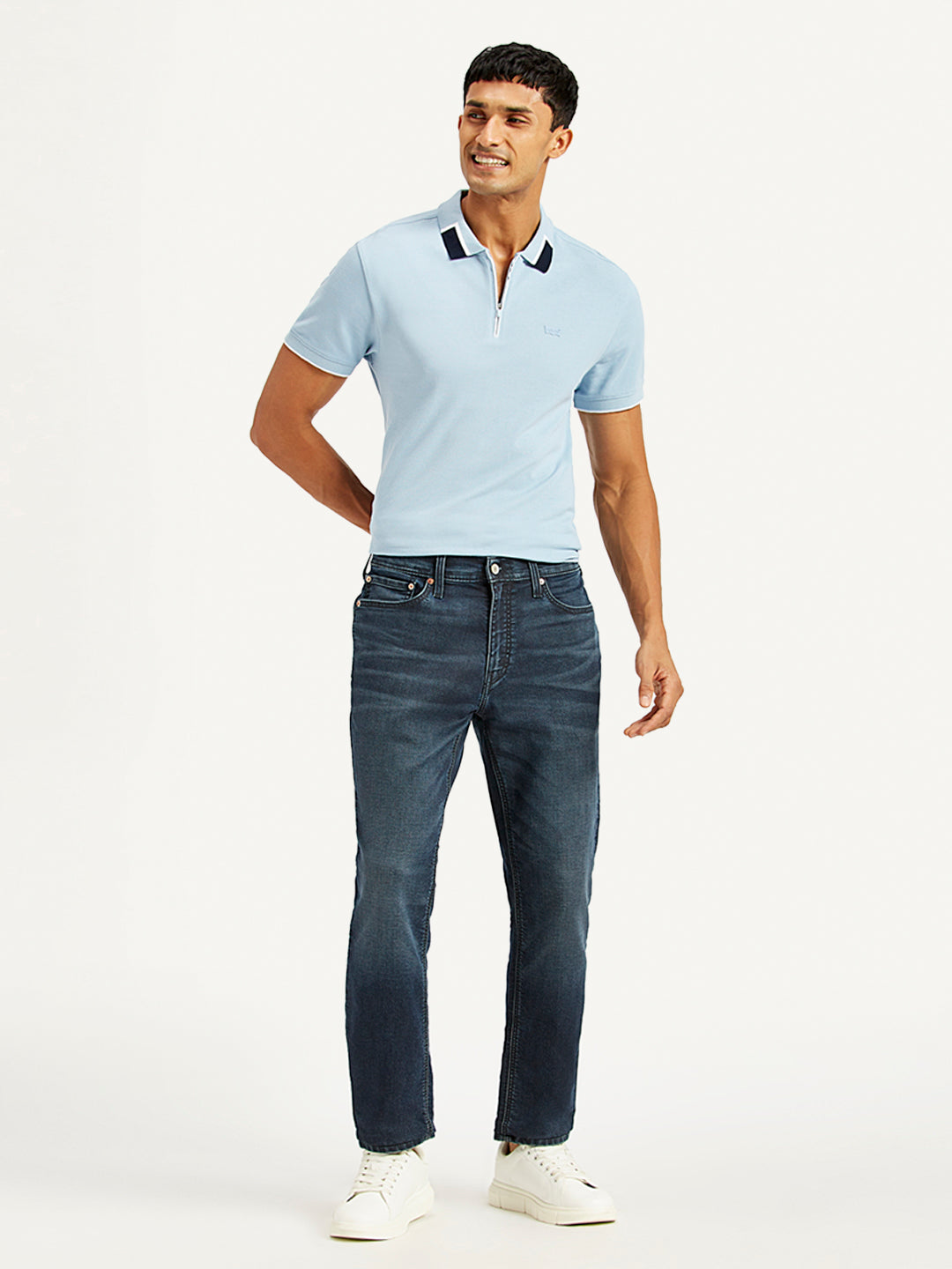 Men's 511 Dark Blue Slim Fit Mid Rise Jeans - Main Image