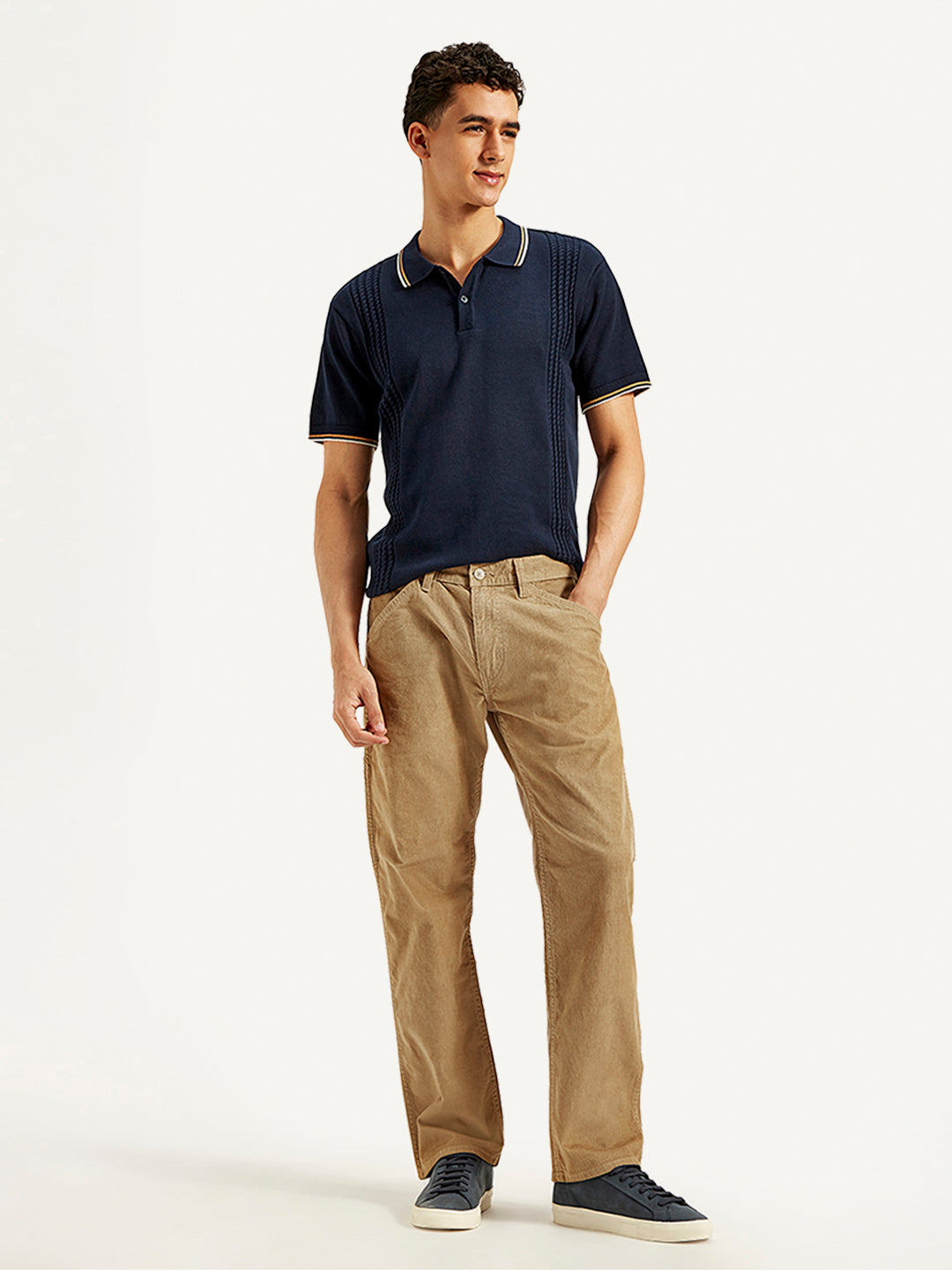 Men's 505 Khaki Straight Fit Corduroy Utility Pants – Levis India