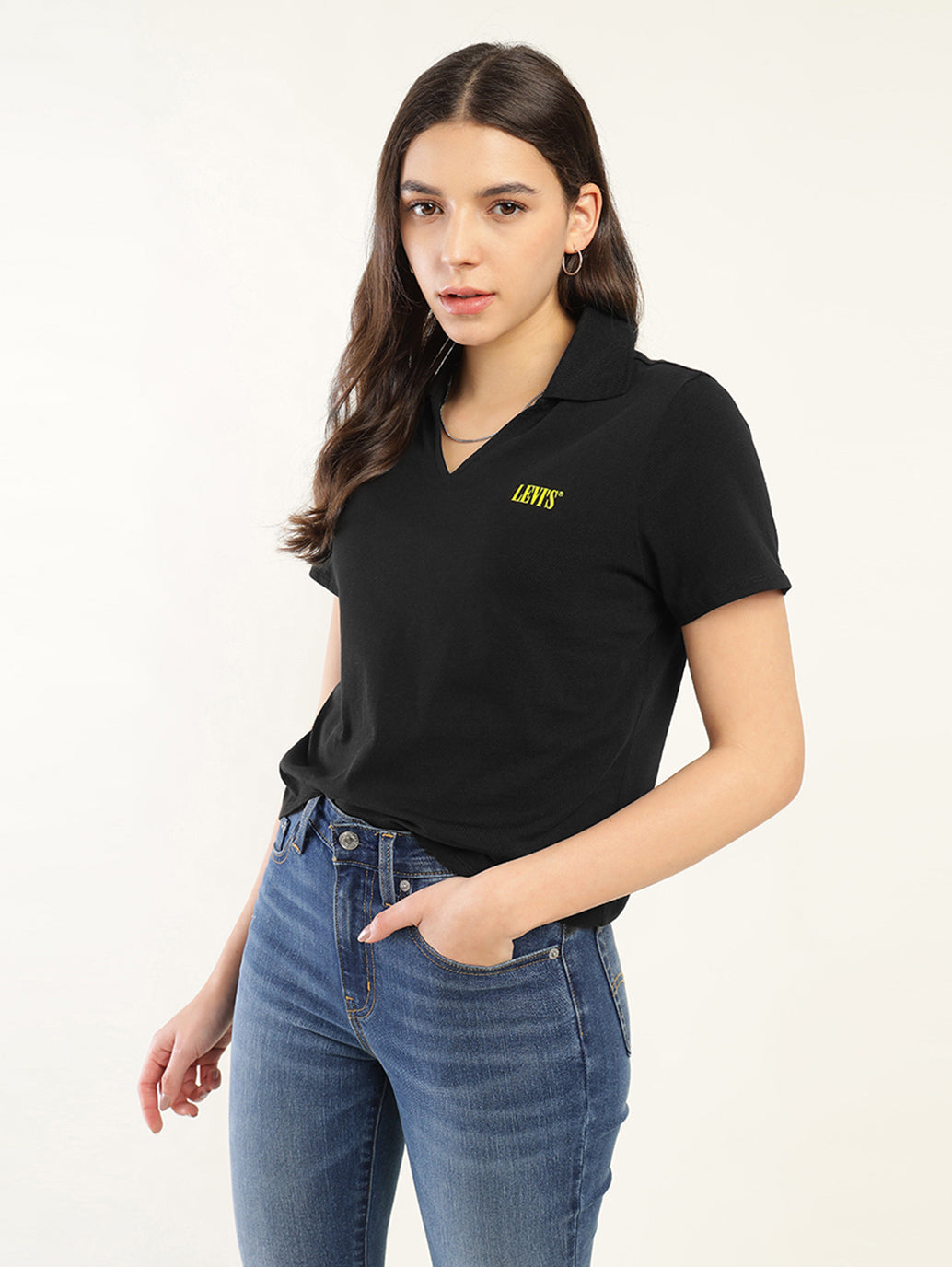 Women's Solid Polo T-Shirt – Levis India Store