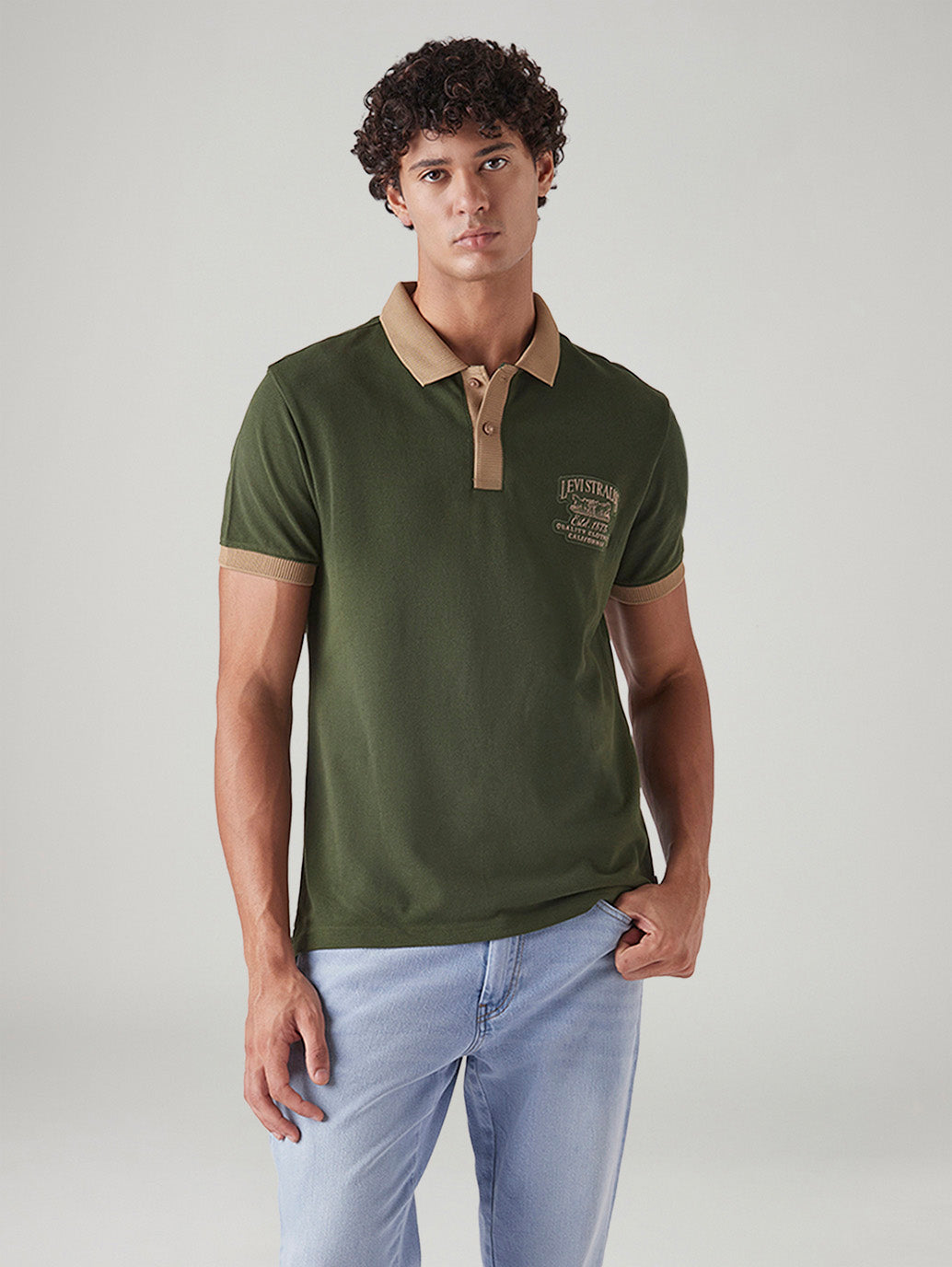 Men's Colorblock Slim Fit Pique Polo T-Shirt