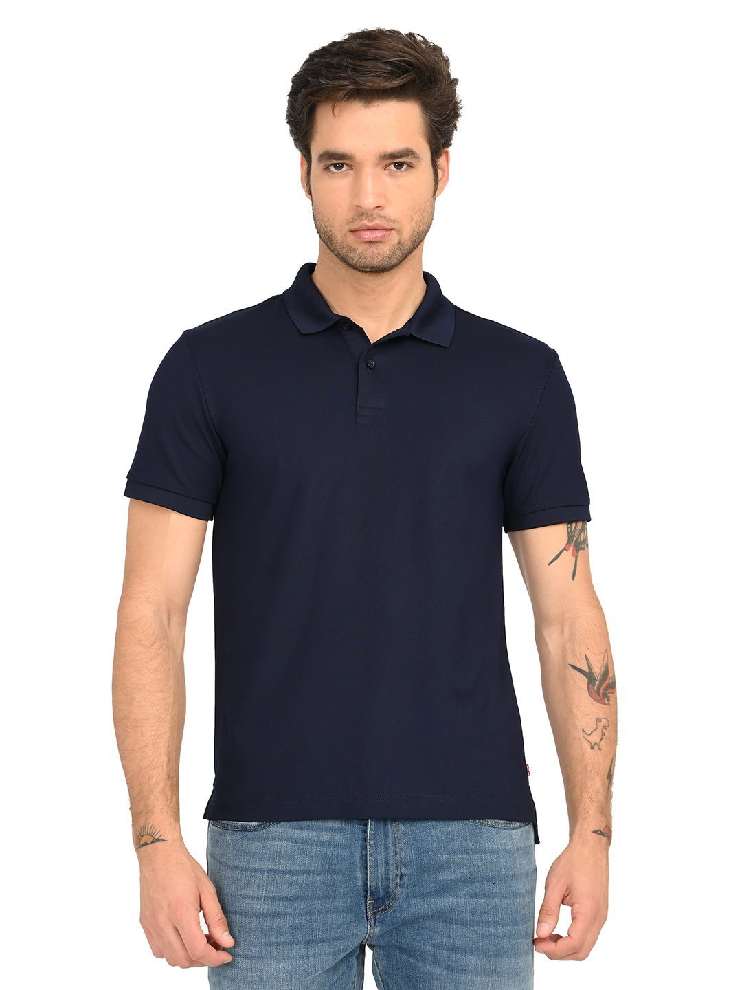 Men's Solid Navy Blue Polo T-Shirt – Levis India Store