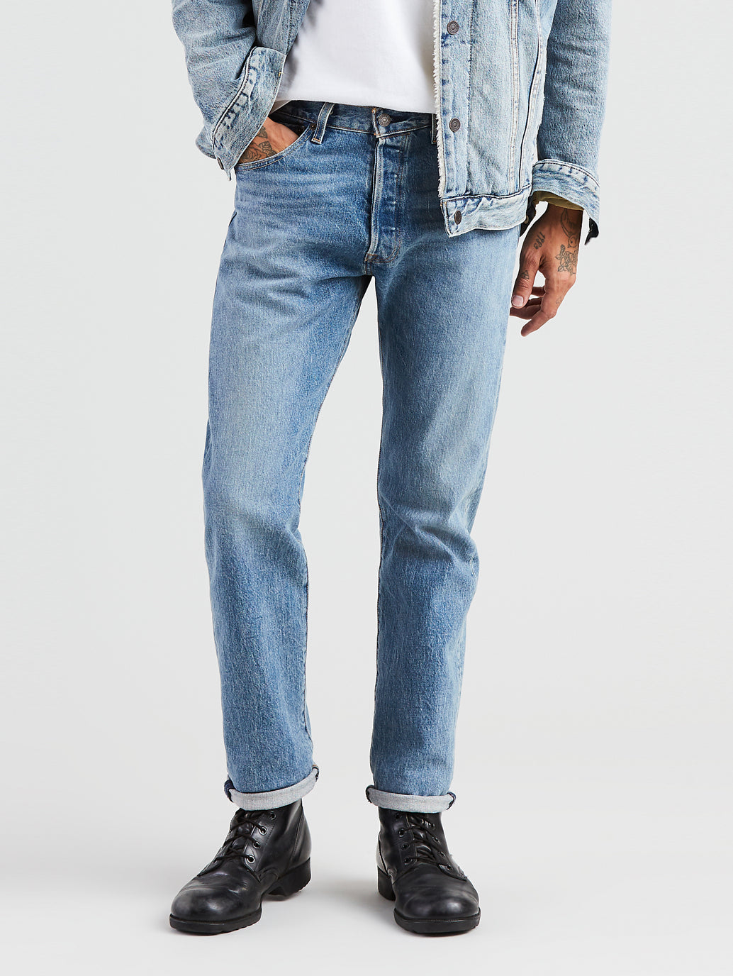 Levi's Men's 501 Original Shrink-To-Fit Regular Straight Leg Jeans