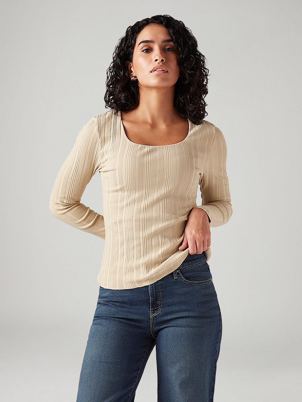 Women's Textured Slim Fit Top