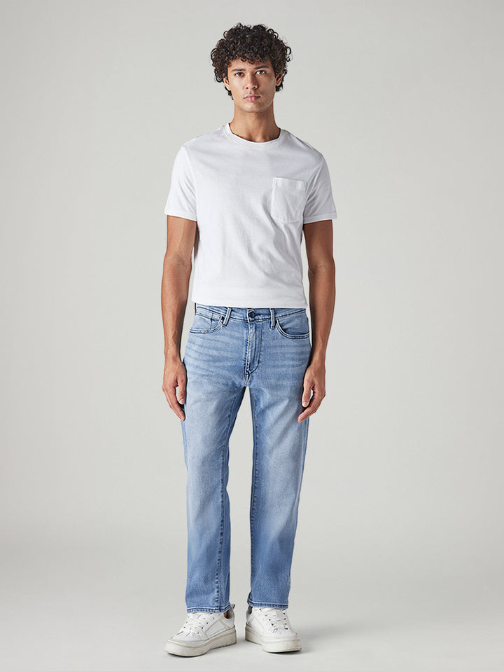 Men's 505 Light Indigo Straight Fit Mid Rise Redloop Jeans
