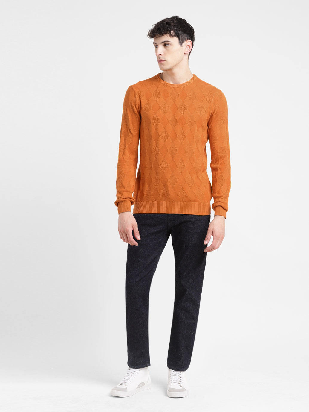 Orange sweater clearance mens