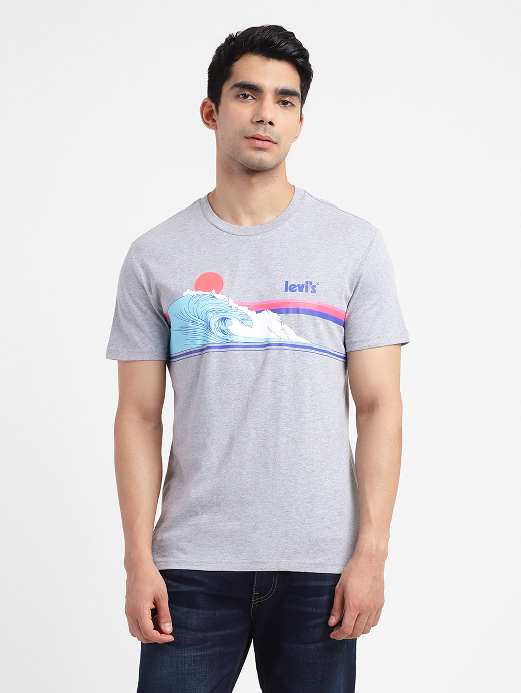 Levi's cotton t-shirt gray color