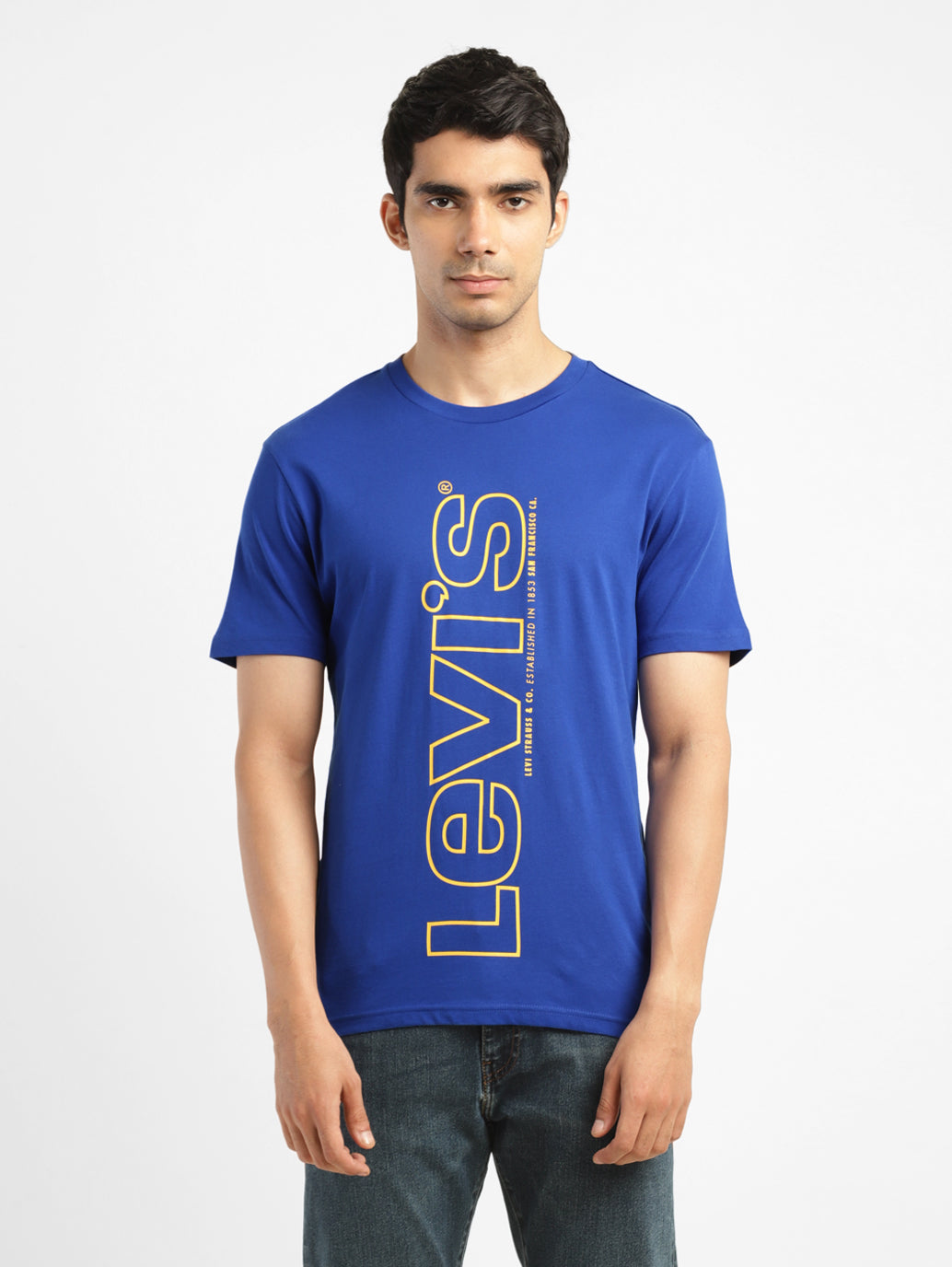 Men's Solid Crew Neck T-shirt - Main Image