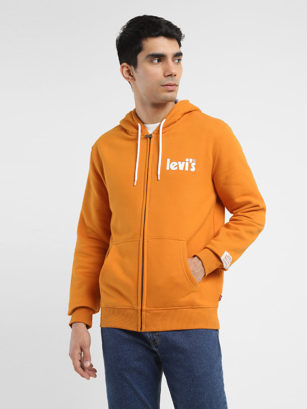 Men's Solid Orange Crew Neck Sweatshirt – Levis India Store
