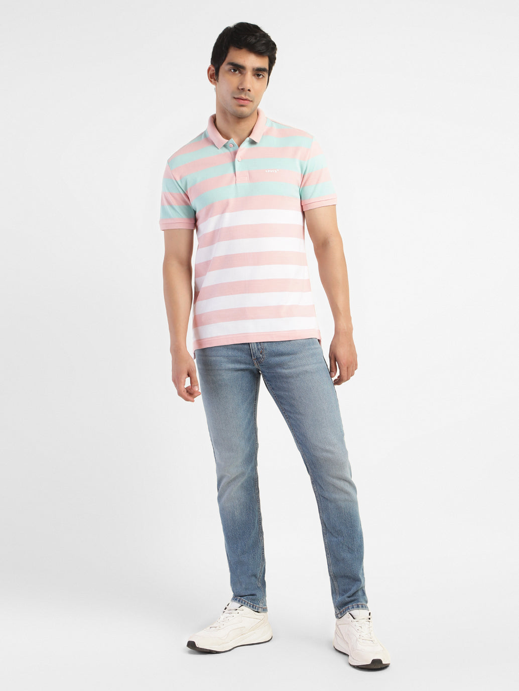 Men's Colorblock Polo T-shirt