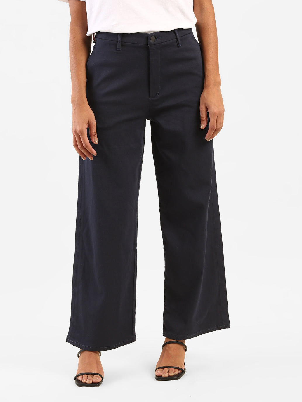 High Waisted Wide Leg Trousers