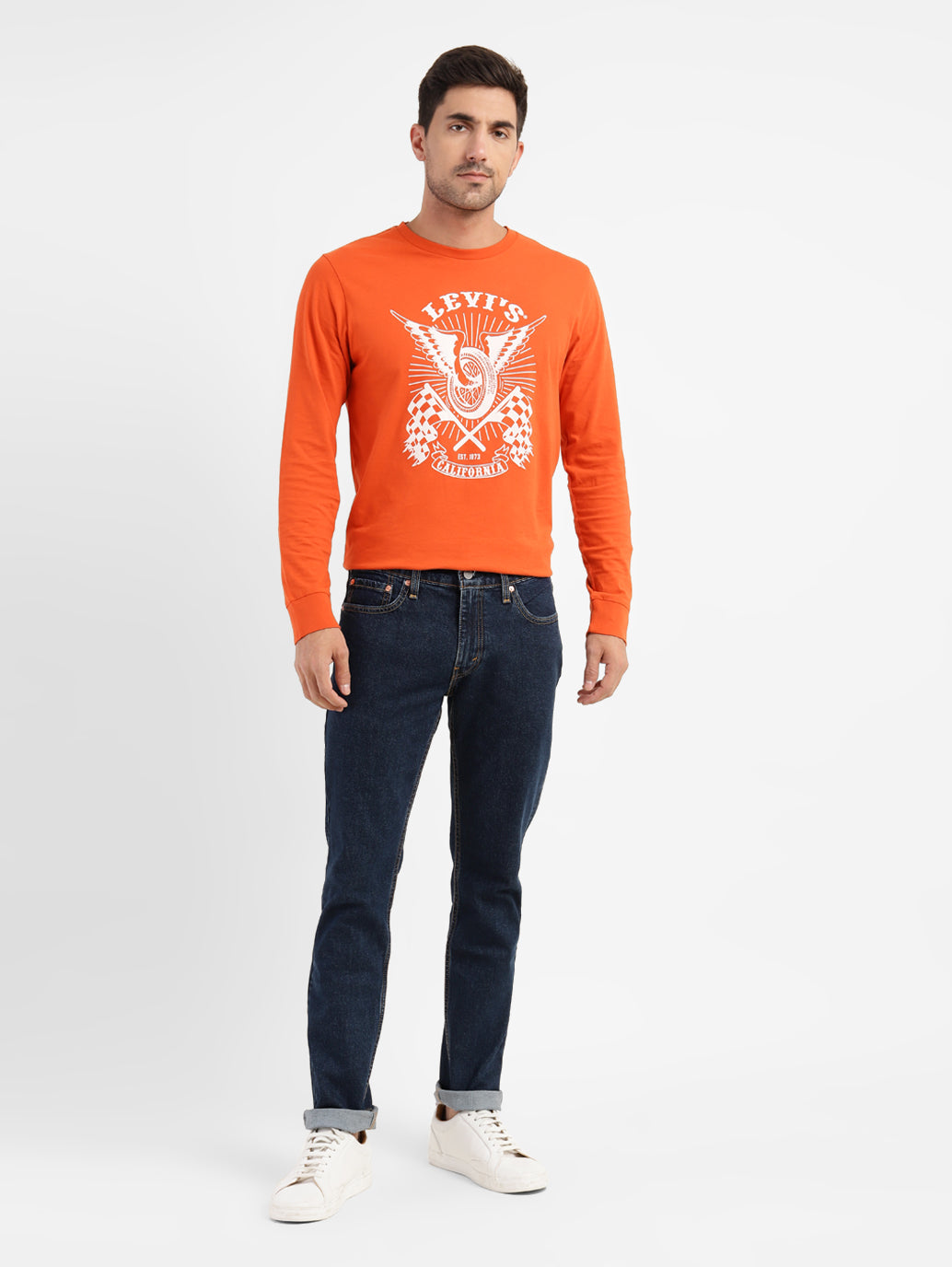 Men's 511 Blue Slim Fit Mid Rise Jeans