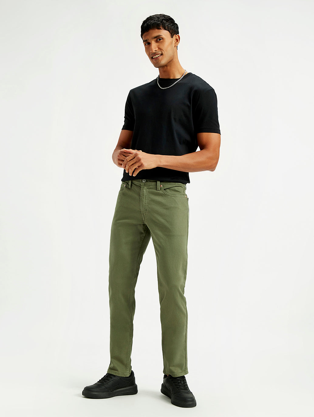 Men's 511 Olive Green Slim Fit Mid Rise Jeans