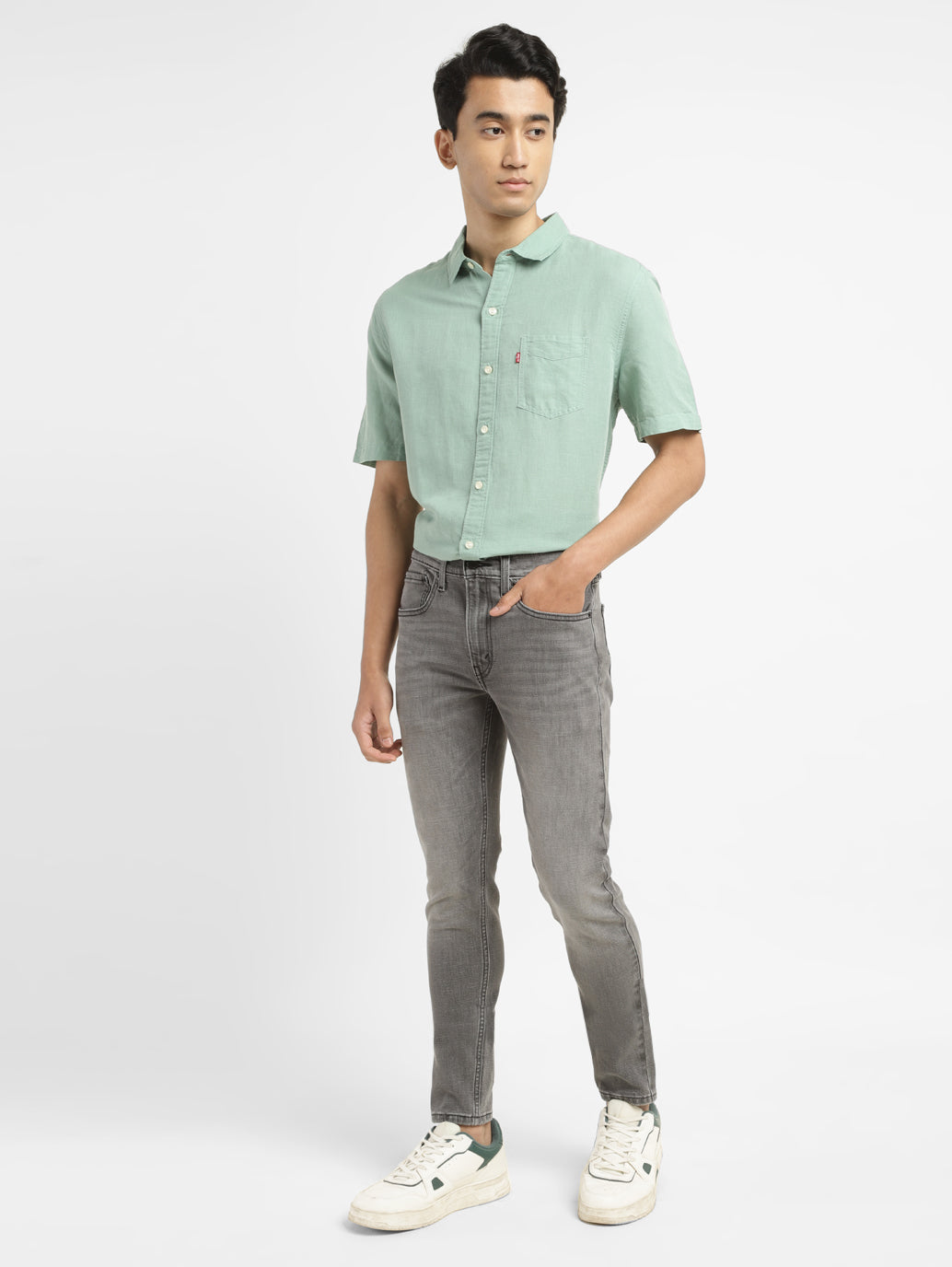 Men's Grey Skinny Fit Mid Rise Jeans – Levis India Store