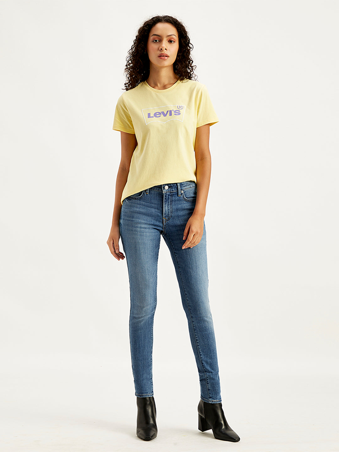 Levi's Women's Classic Modern Mid Rise Skinny Jeans Blue Size 4