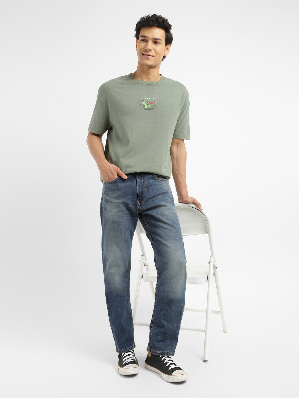 Slim Fit Best Sneakers To Wear With Jeans Mens Men's 513 Blue Slim