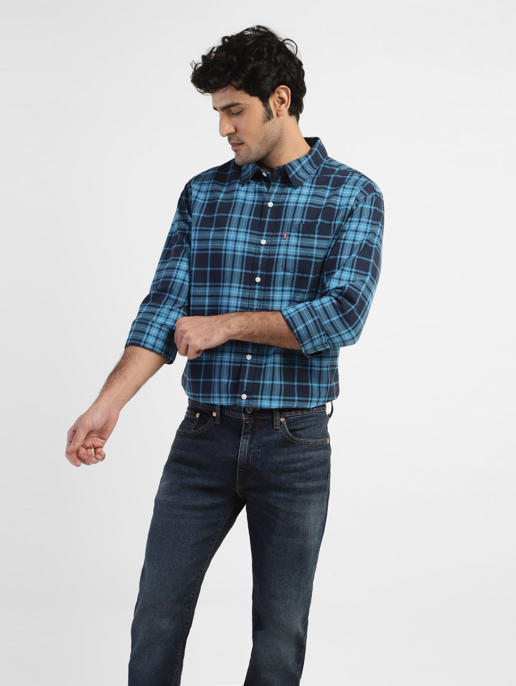 Men s Checkered Regular Fit Shirt Levis India Store