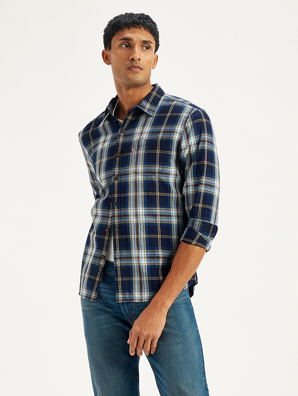 Men's plaid cheapest shirt