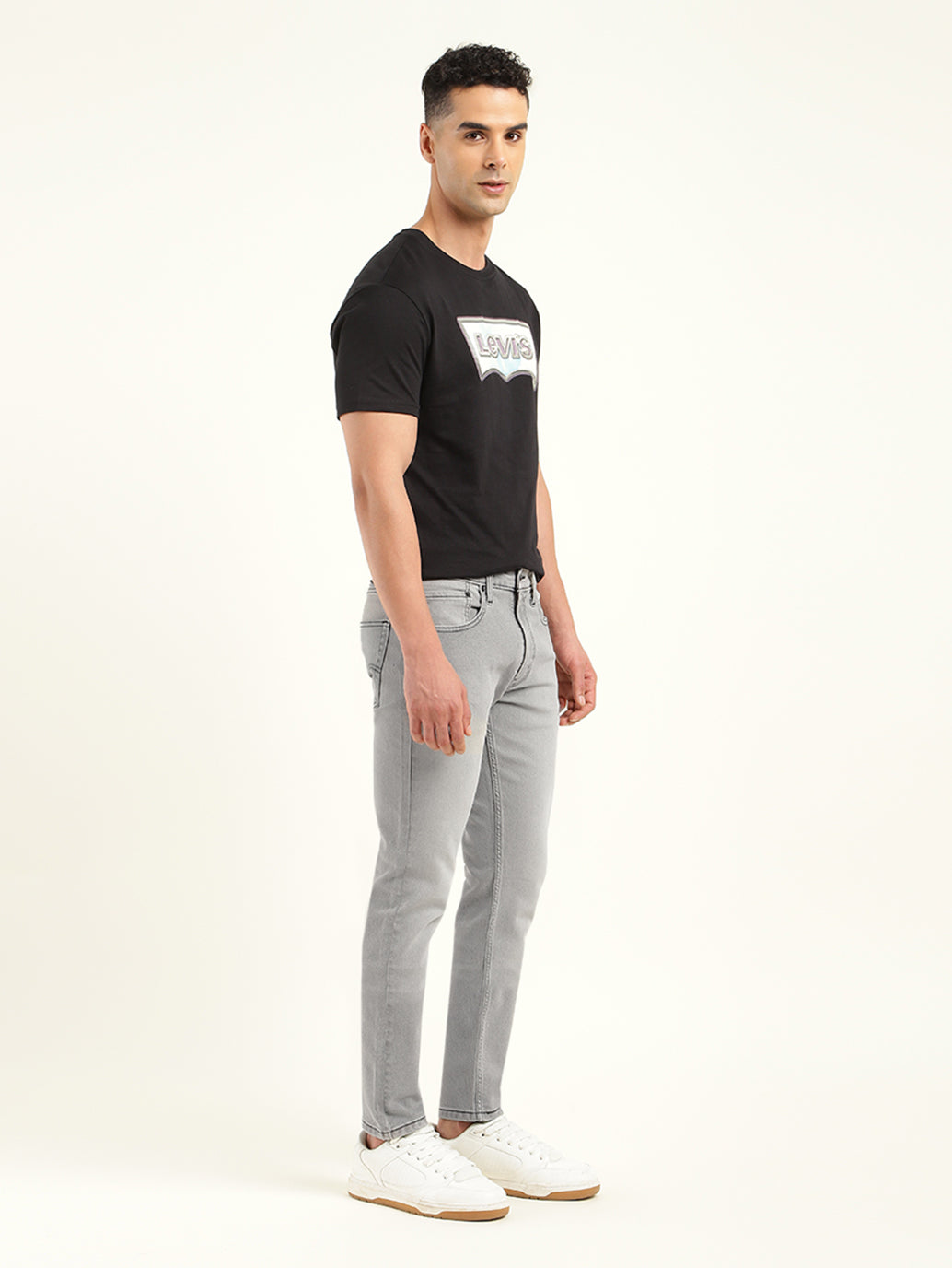 Men's 512 Grey Slim Tapered Fit Mid Rise Jeans