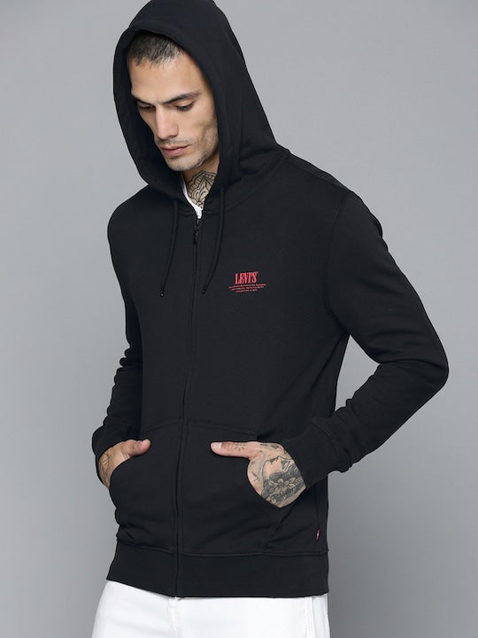 Levis hoodie hot sale mens black