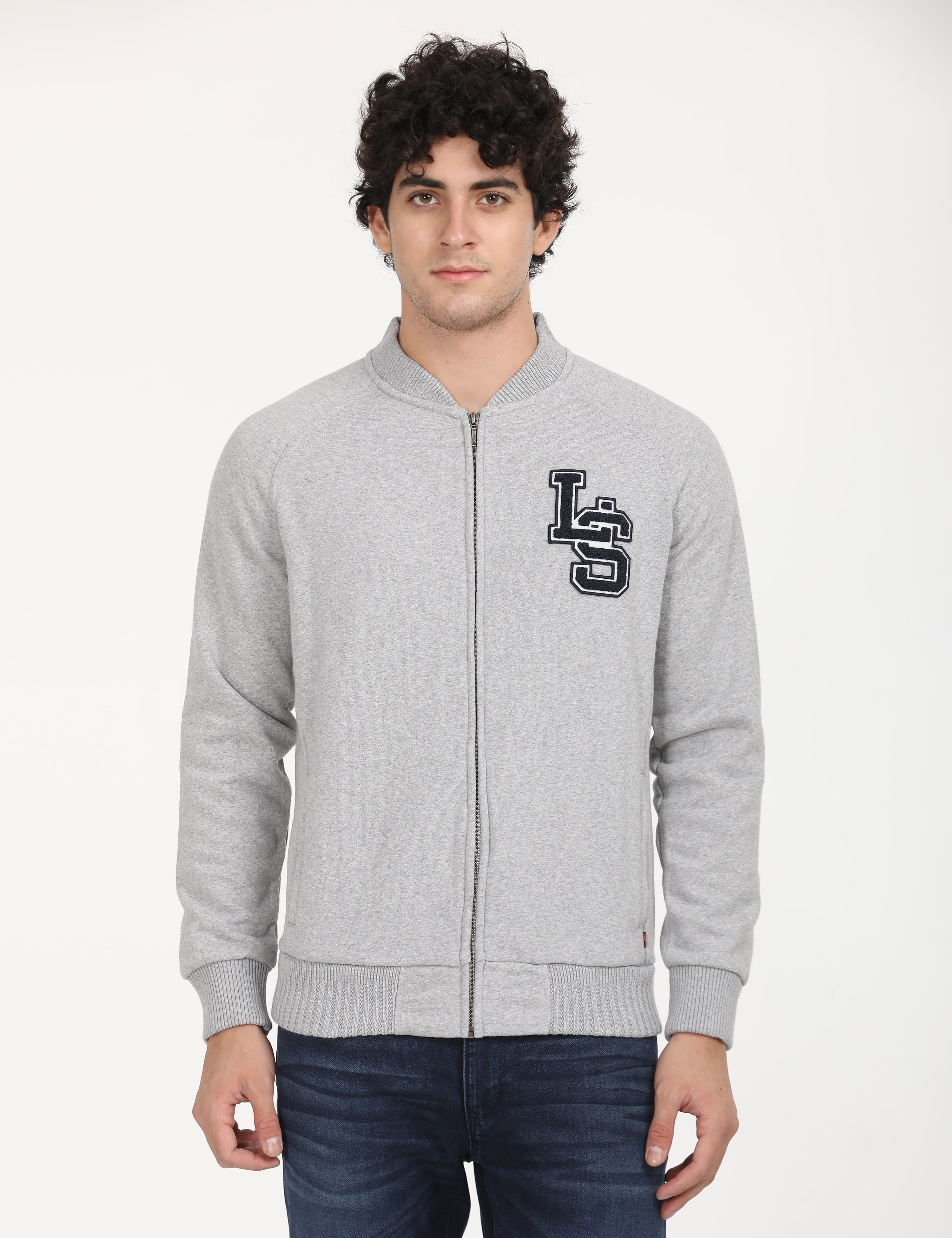 Men's Solid Grey Crew Neck Sweatshirt – Levis India Store