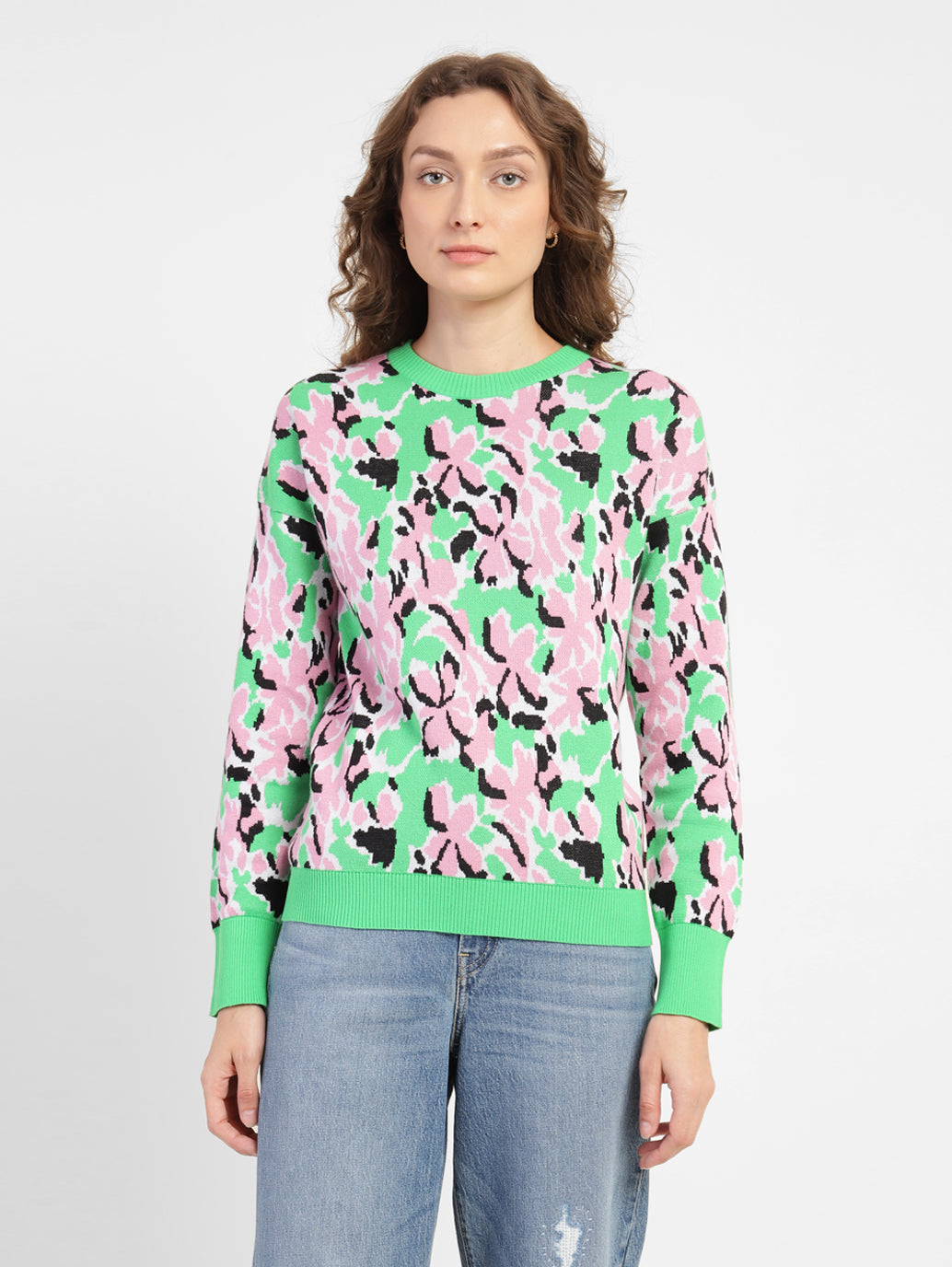 Crew Sweatshirt Levi's Floral Sweatshirt Women's Floral Print