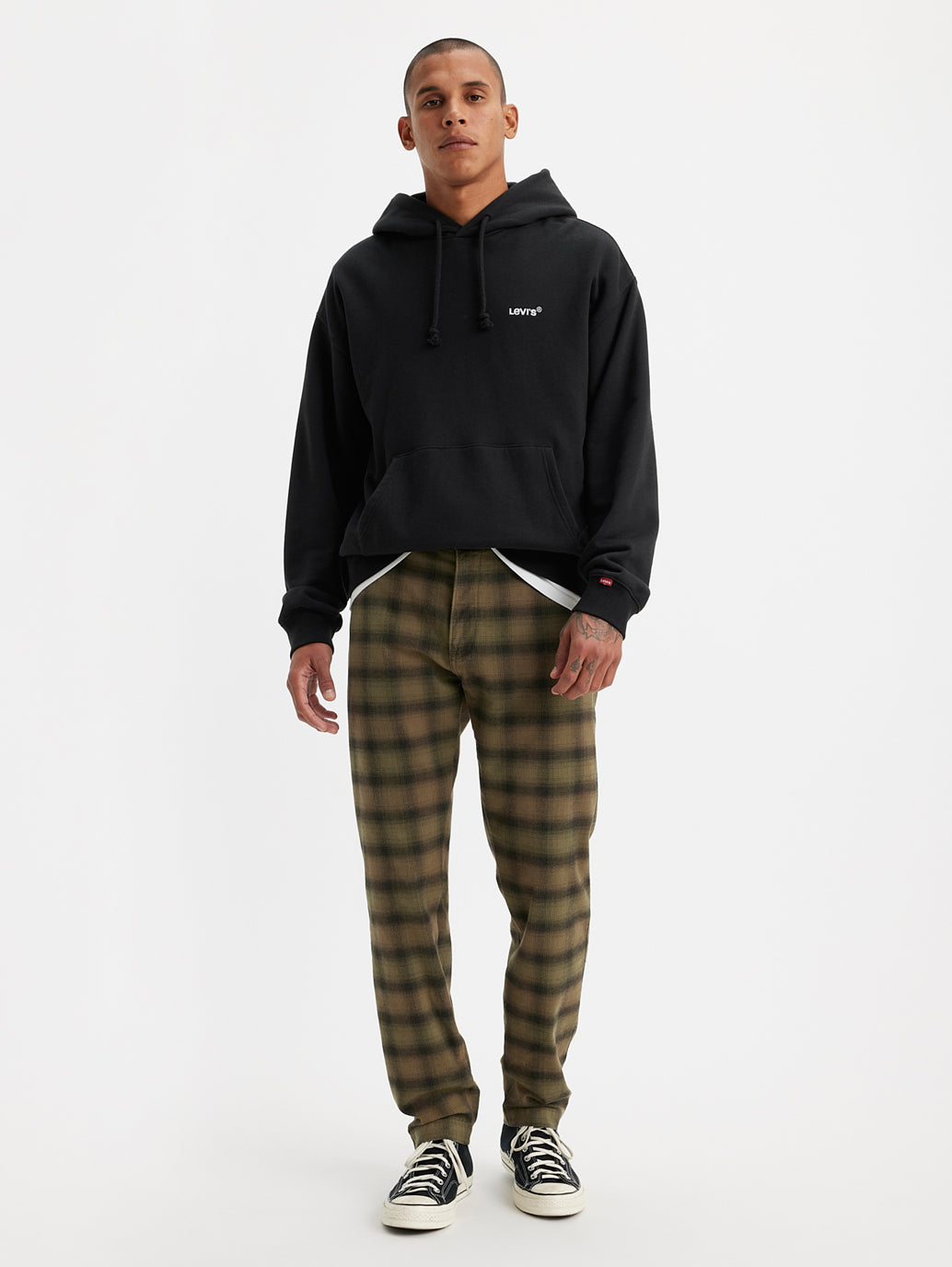 thumbnail image 2 of Barabas Men's Luxury Plaid Checkered Chino Dress Pants – Slim Fit, 32 Inch Inseam, CP201 2 of 5