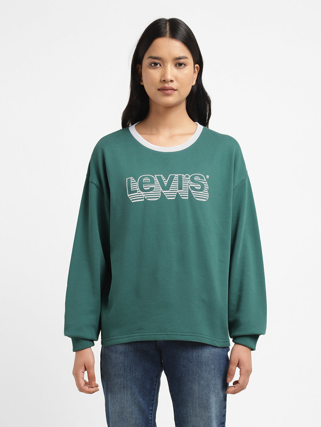 Crew Neck Levi's Pulli Damen Womens Printed Crew Neck