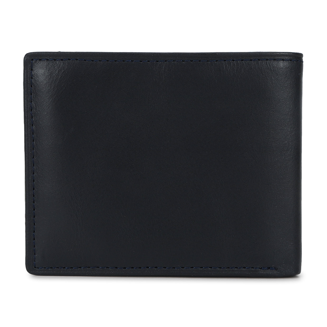 Men's Blue Brand Logo Bi-Fold Wallet