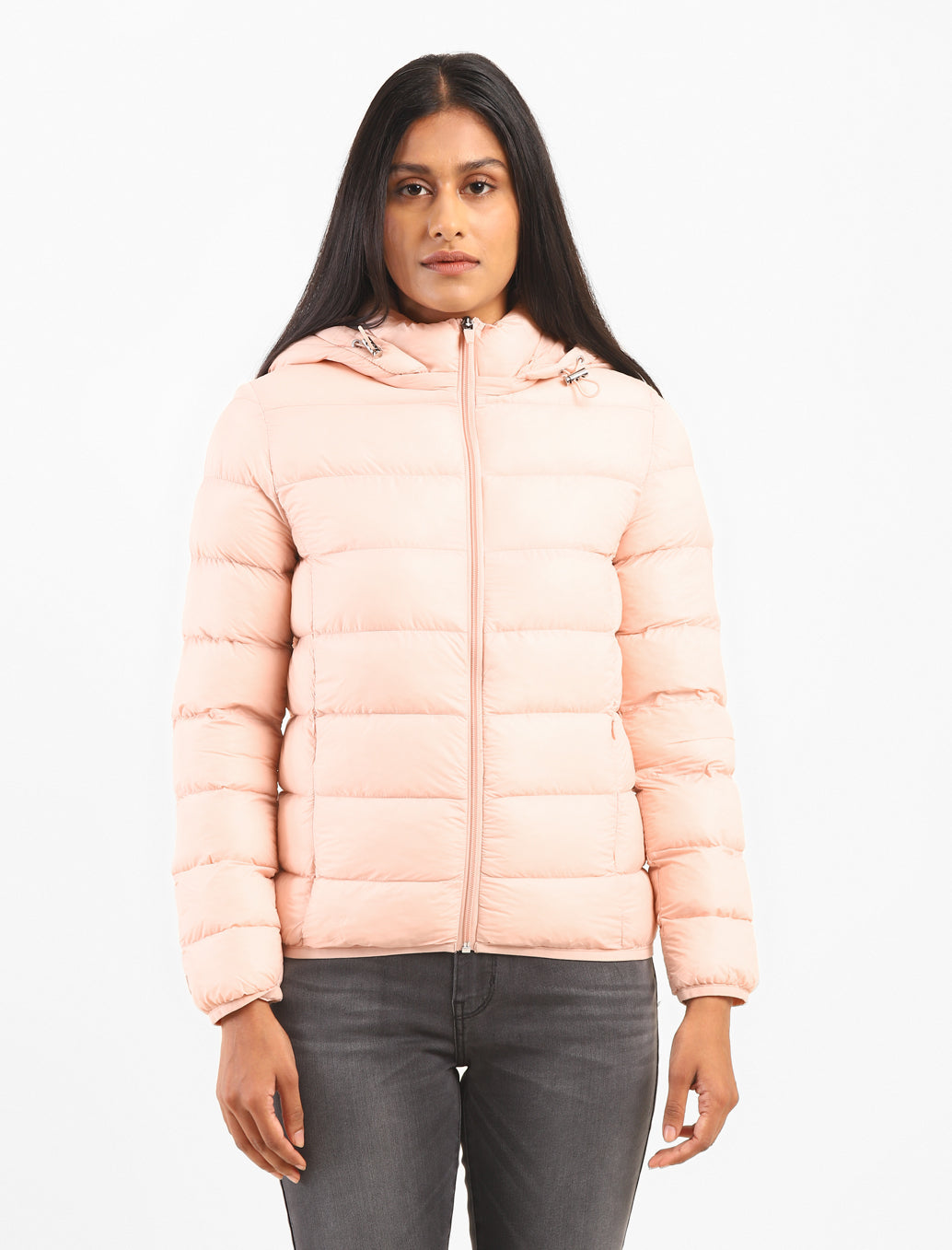 Women's Solid Hooded Quilted Jacket – Levis India Store