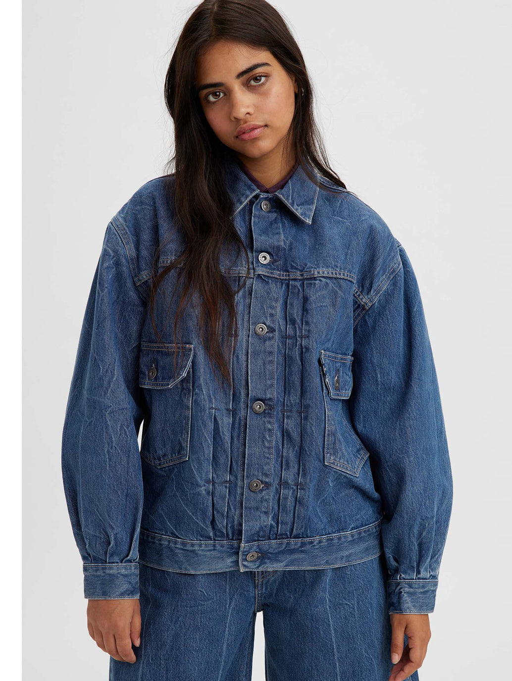 Women's Crafted Tucked Type II Trucker Jacket - Main Image