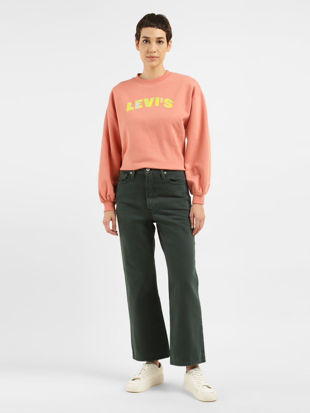 Women's White Bootcut Fit High Rise Jeans