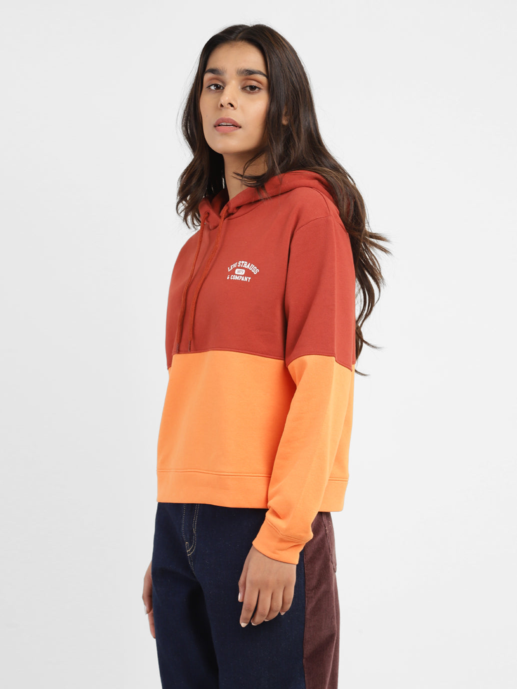 Women's Colorblock Hooded Sweatshirt