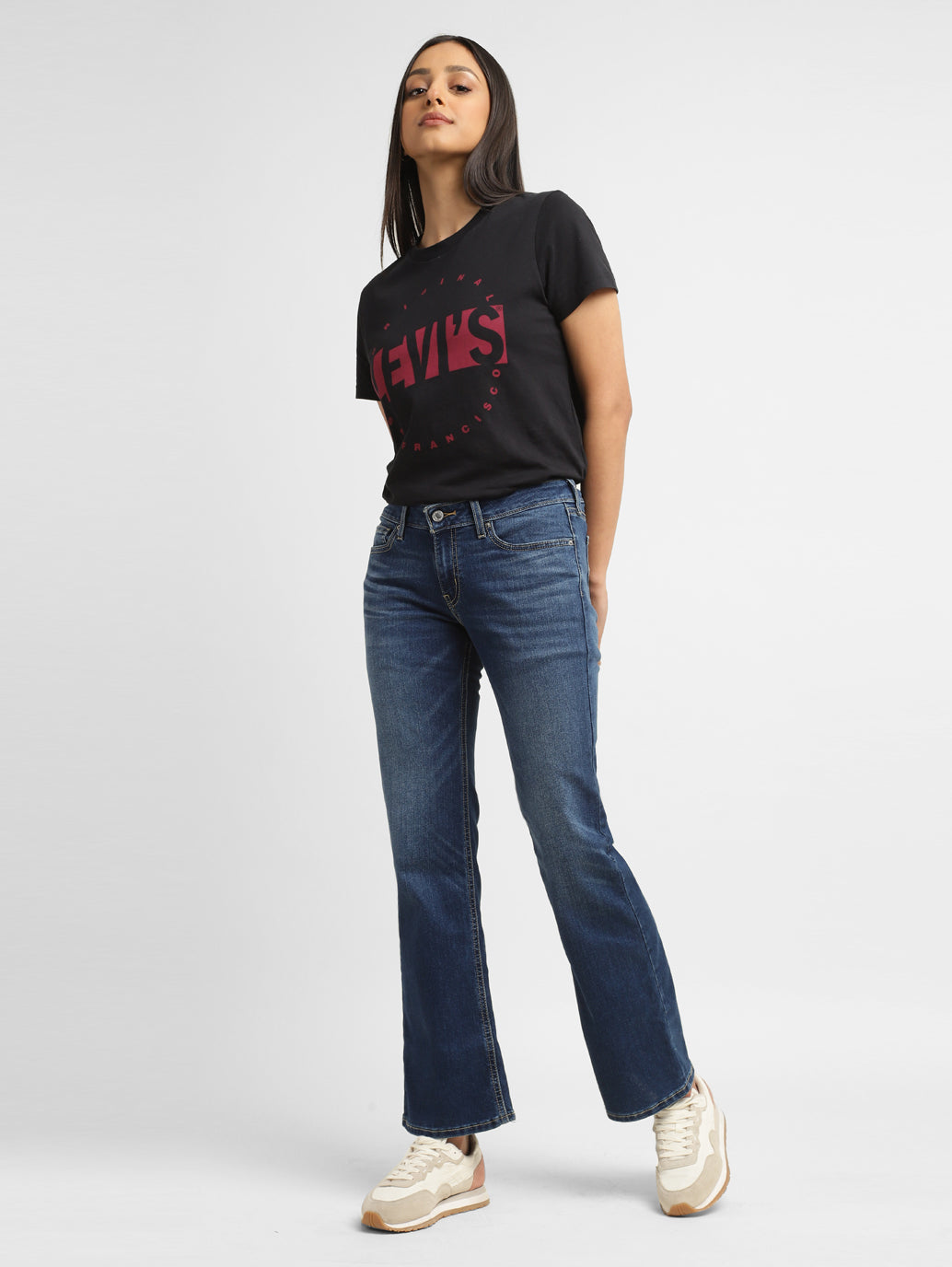 Women's Mid Rise Boot Bootcut Jeans