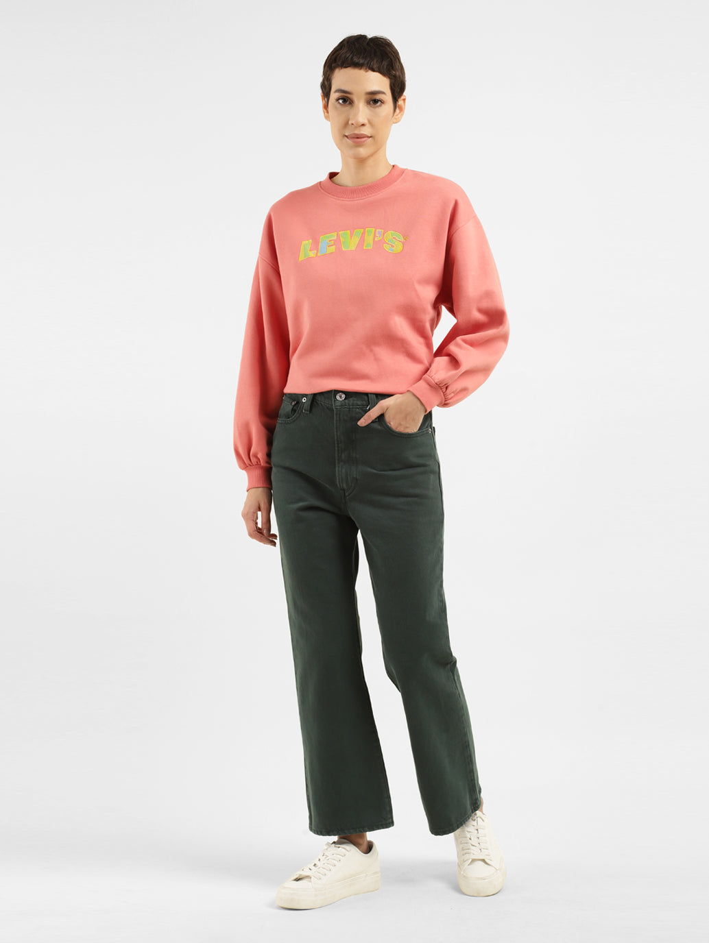 Levi's clearance cropped sweatshirt