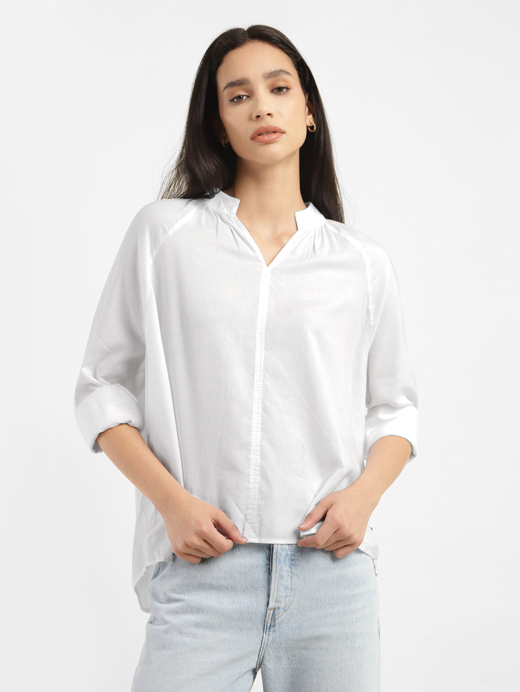 LOVO Solid High Neck Casual Women White Sweater - Buy LOVO Solid High Neck  Casual Women White Sweater Online at Best Prices in India