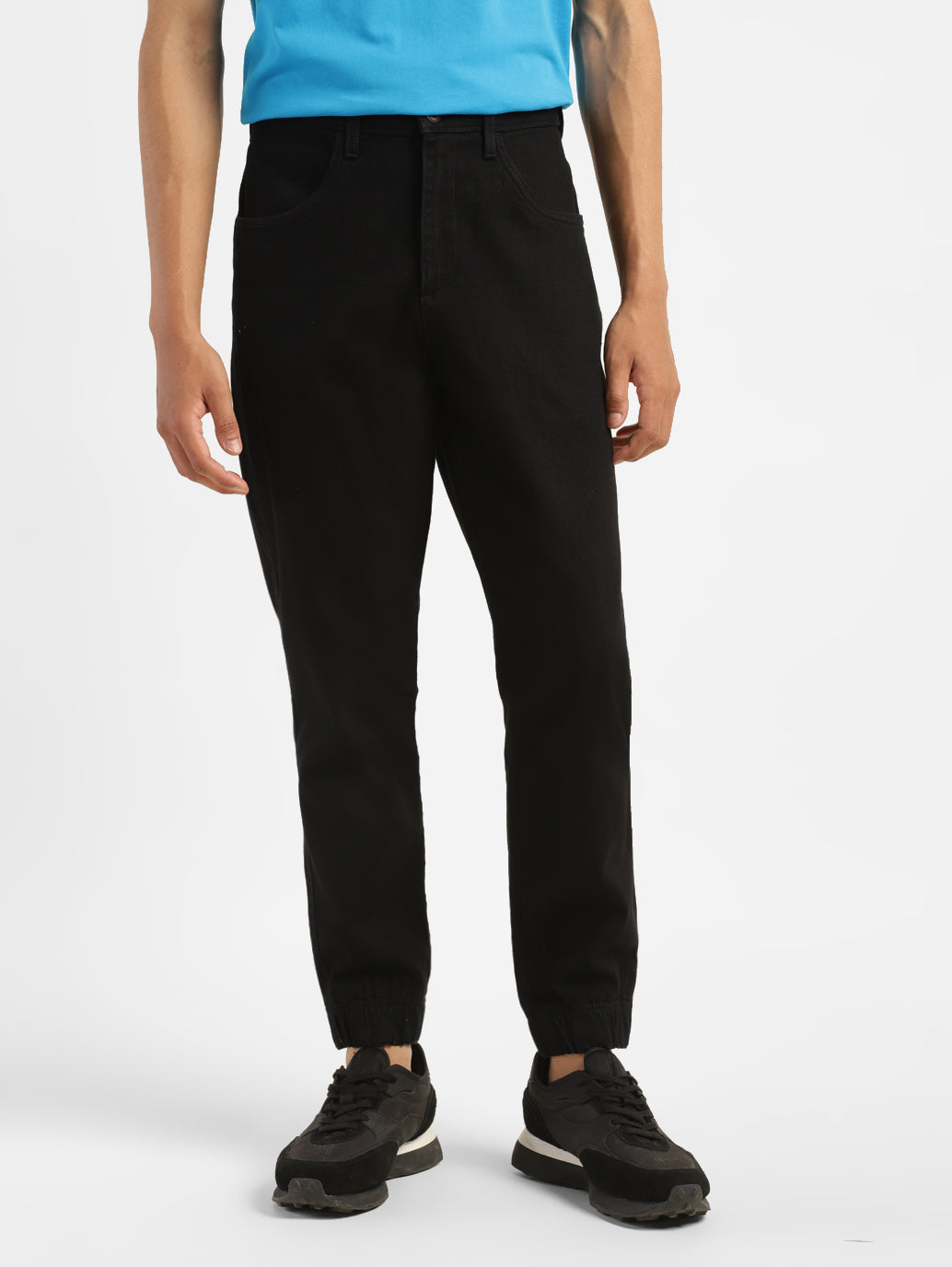 Men's Black Regular Fit Joggers – Levis India Store