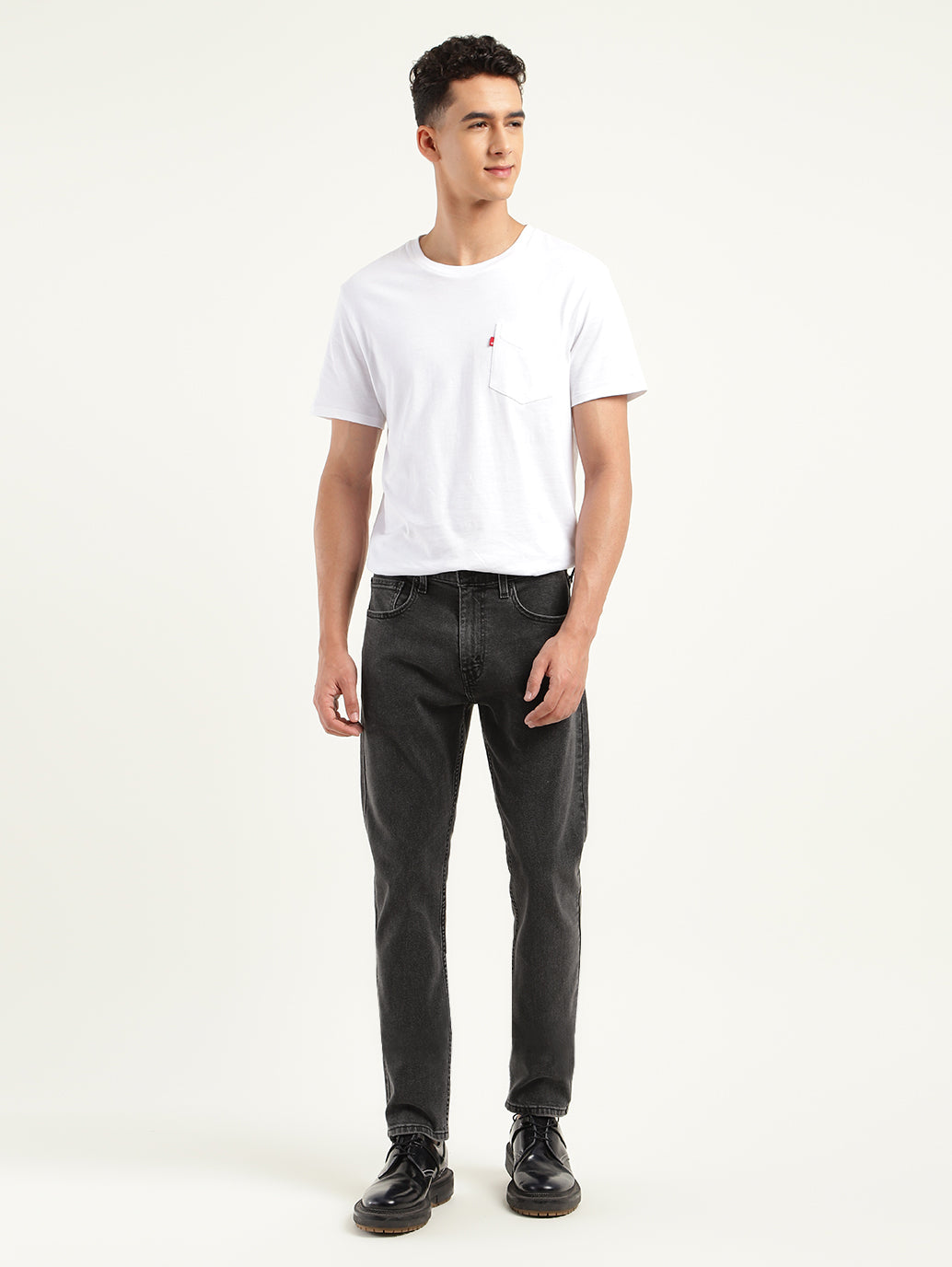 Men's 512 Charcoal Grey Slim Tapered Fit Mid Rise Jeans