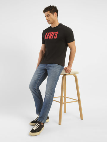 Men's 511 Navy Blue Slim Fit Mid Rise Jeans