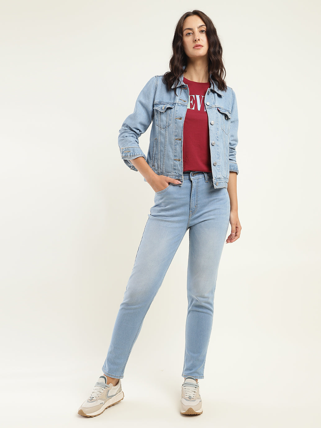 Women's 80s Mom Blue Loose Fit High Rise Jeans