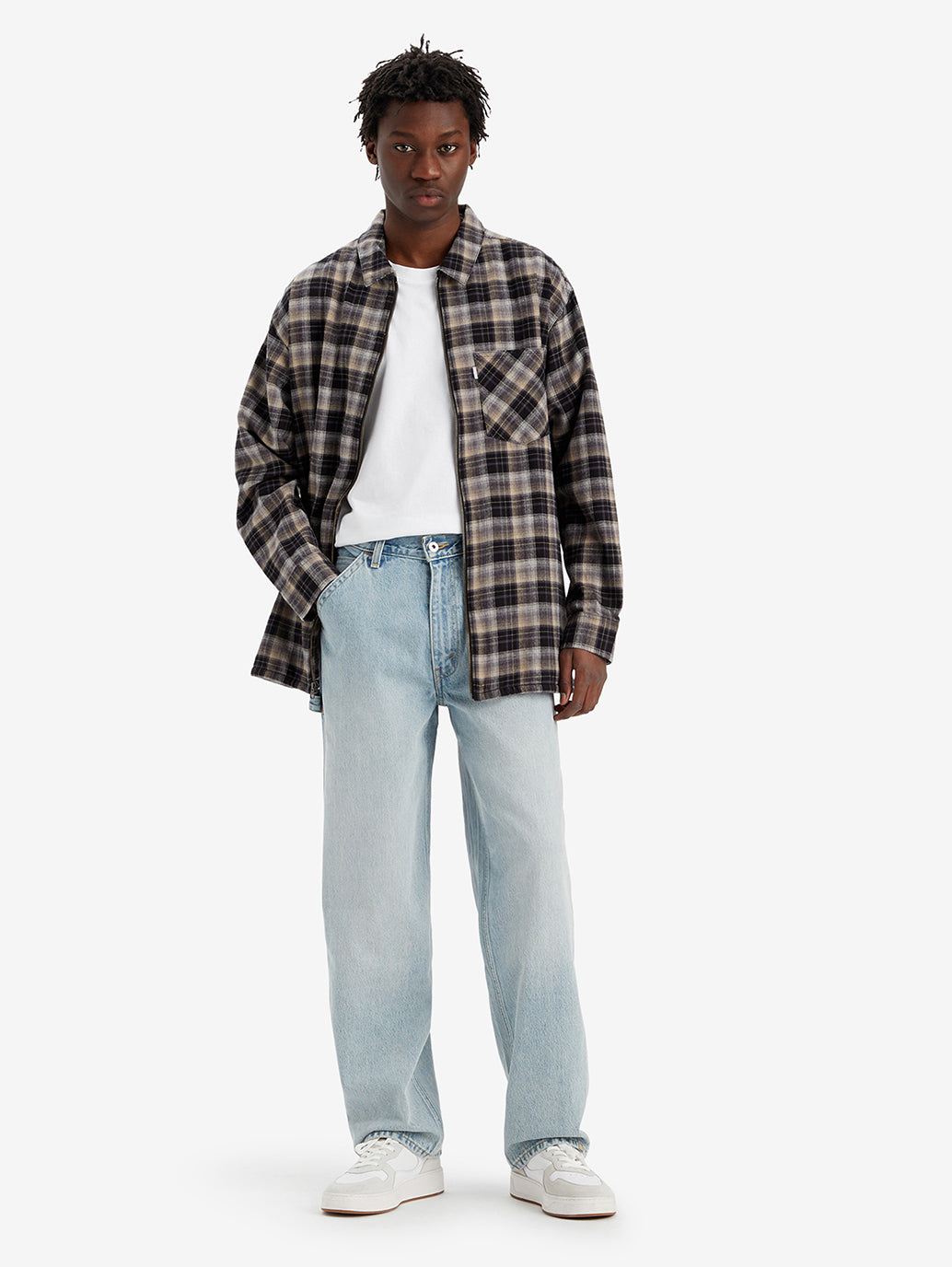 Wide Jean Outfits Men Mens Wide Leg Denim Jeans Korean Streetwear