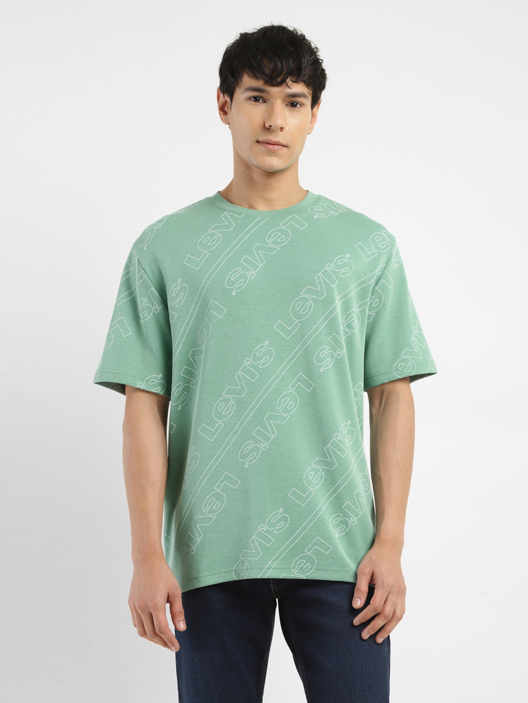 Calvin Klein Jeans Solid Men Round Neck Green T-Shirt - Buy Calvin Klein  Jeans Solid Men Round Neck Green T-Shirt Online at Best Prices in India