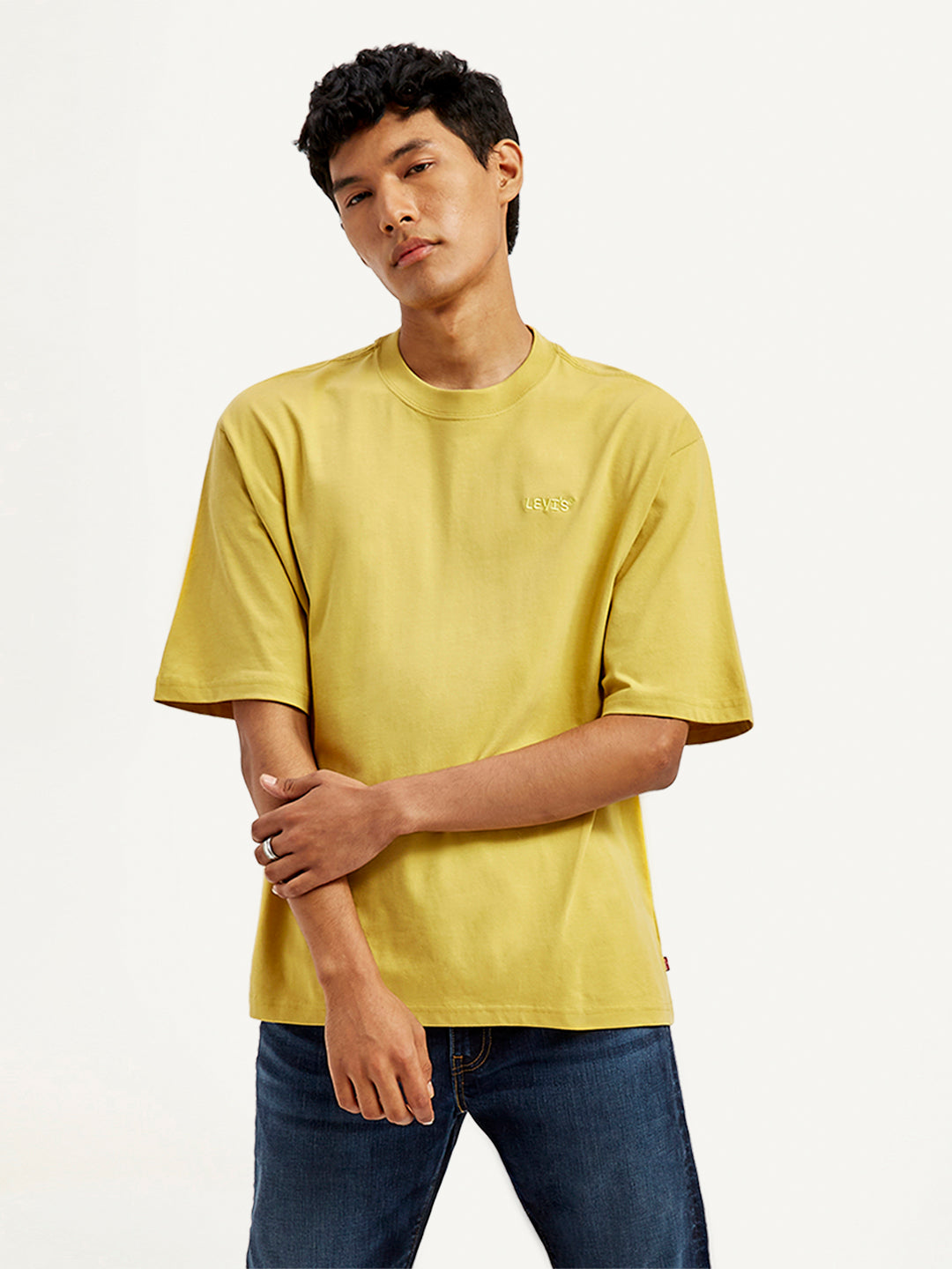 CD Loose T-shirt White Blue Cotton
