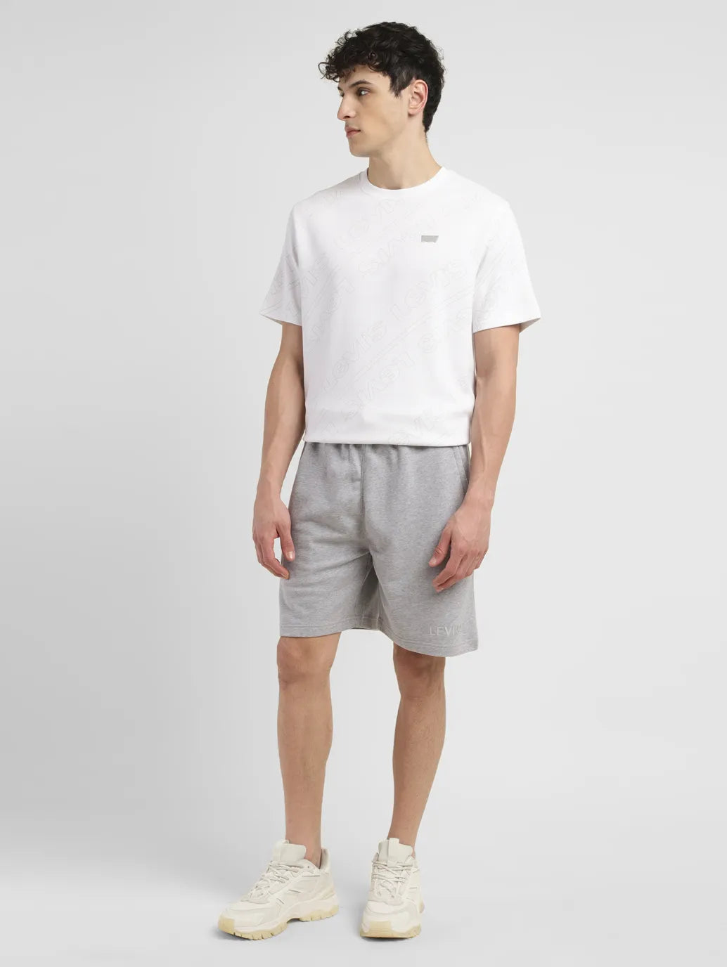 Men's Grey Regular Fit Shorts