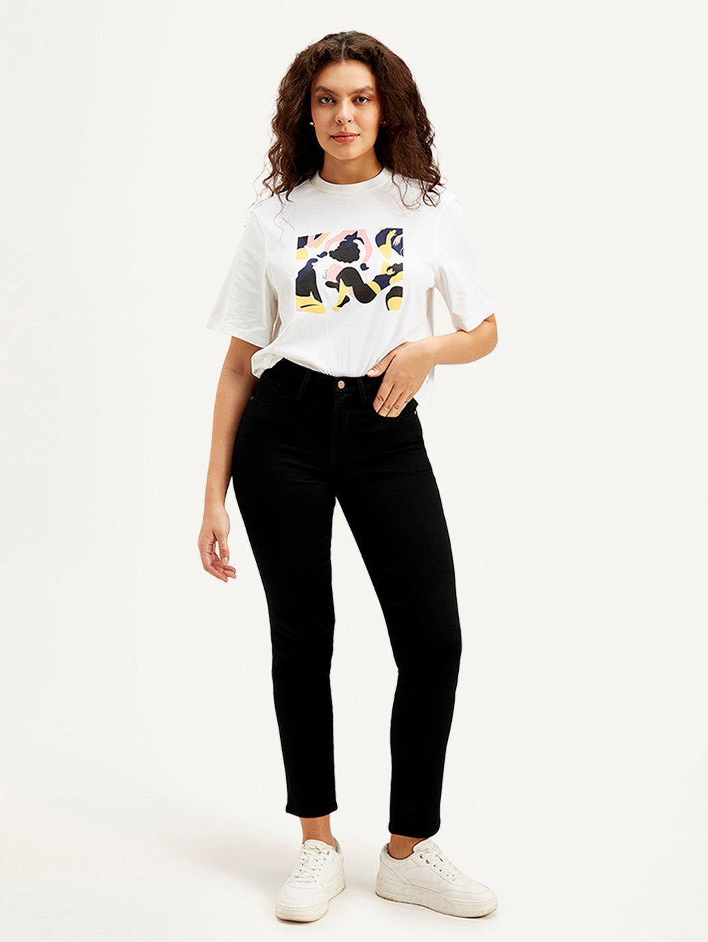 Women's Redloop 724 Black Straight Fit High Rise Jeans – Levis