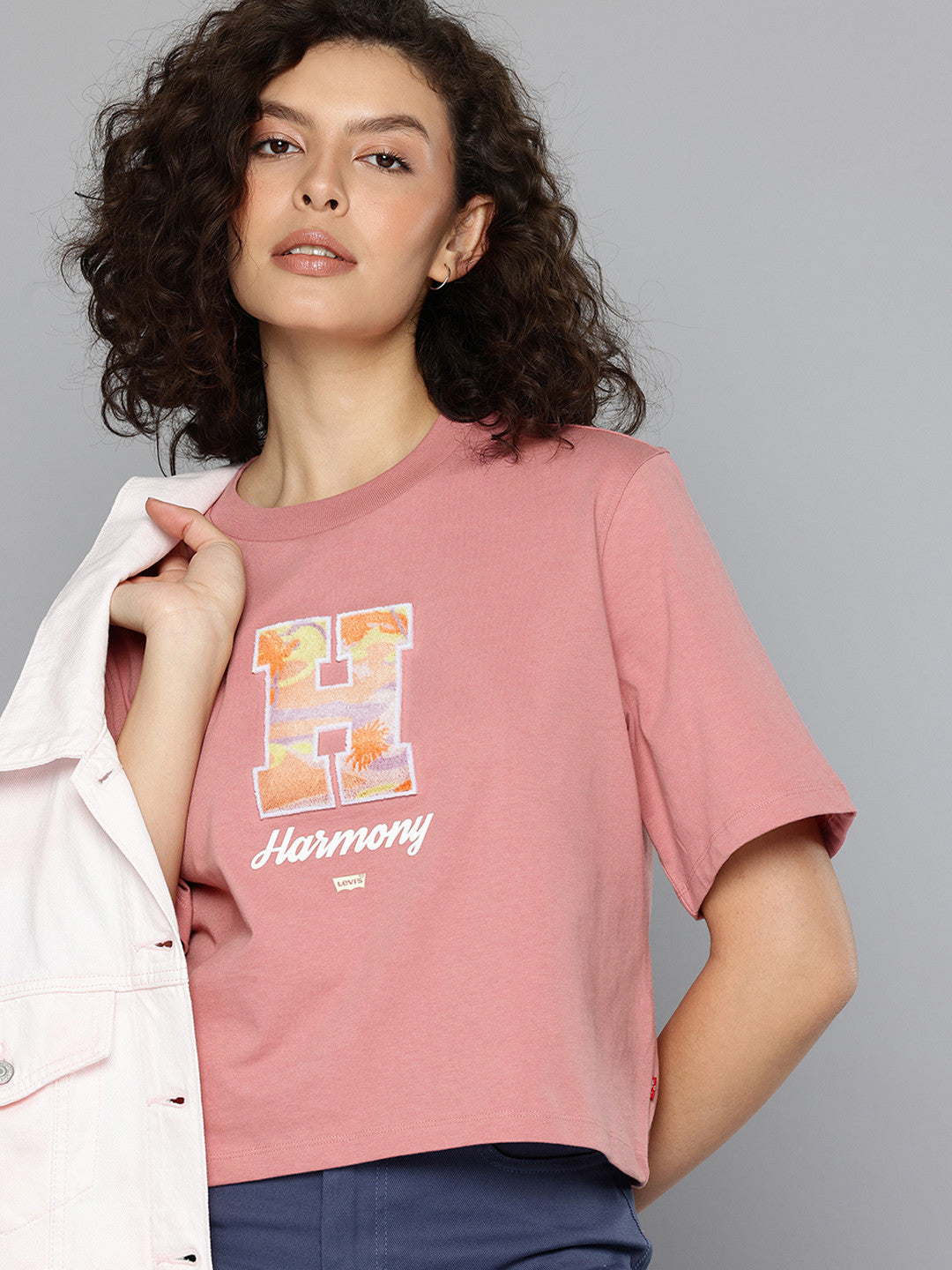 Women's Typographic Print Boxy T-shirt
