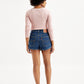 Women's Redloop Mid Rise Blue Regular Fit Skort - Back View